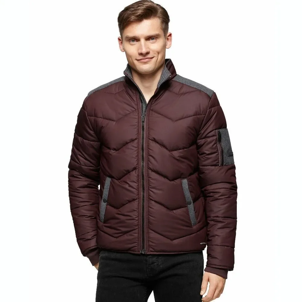 New! CALVIN KLEIN Men's Quilted Puffer Bomber Jacket Coat Size 2XL XXL